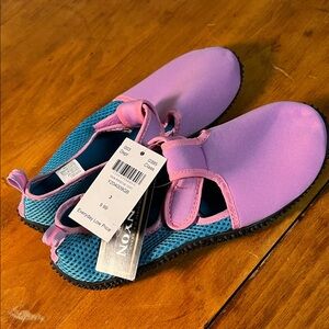NWT Kids Pink and Blue Water Shoes